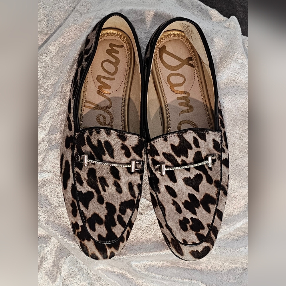 *EUC* Sam Edelman Animal Print Loafers